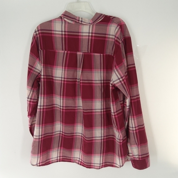 OLD NAVY XL CLASSIC SHIRT PINK PLAID - Picture 5 of 5